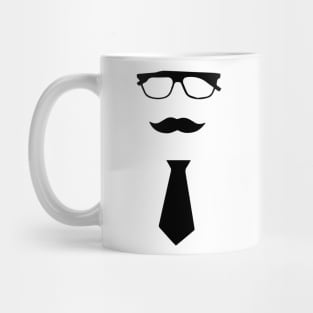 Dad glasses mustaches and tie Mug